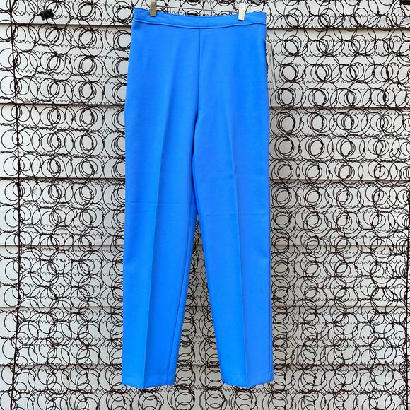Levi’s Bend Overs blue polyester leisure slack pants deadstock NWT size 8 - Picture 1 of 6
